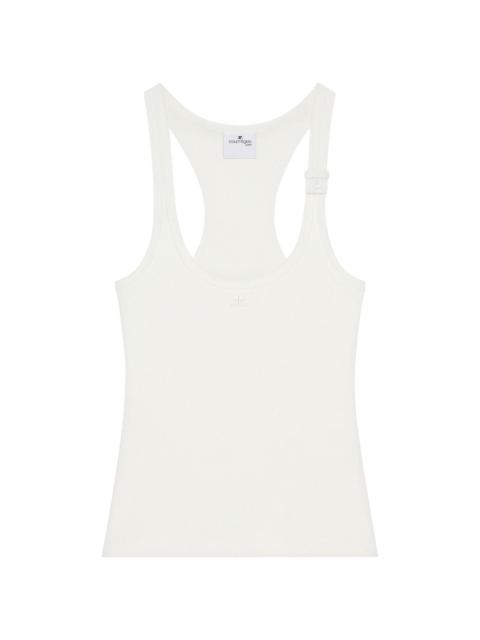 courrèges buckle-fastening tank top
