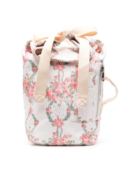 Simone Rocha floral-print backpack
