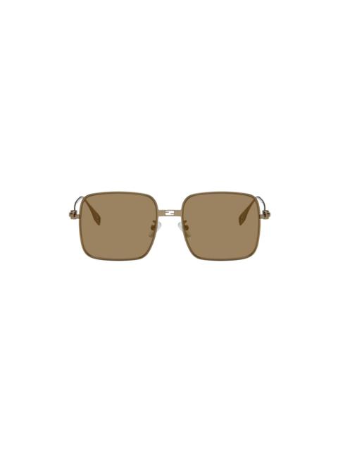 Brown Baguette Sunglasses