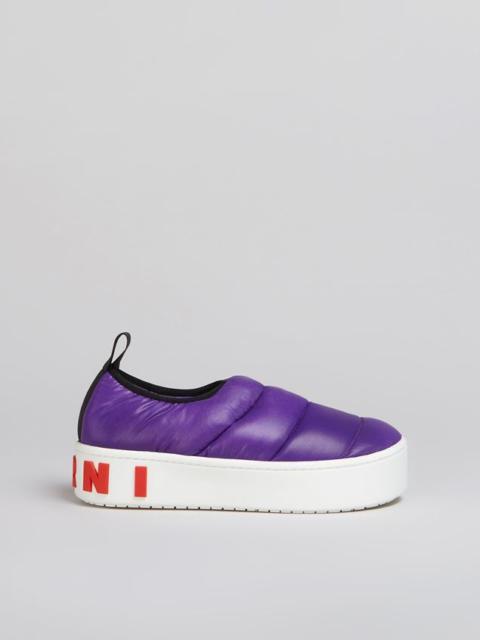 Marni PAW SLIP-ON SNEAKER IN QUILTED NYLON