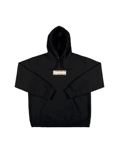 Supreme Supreme x Burberry Box Logo Hooded Sweatshirt 'Black'