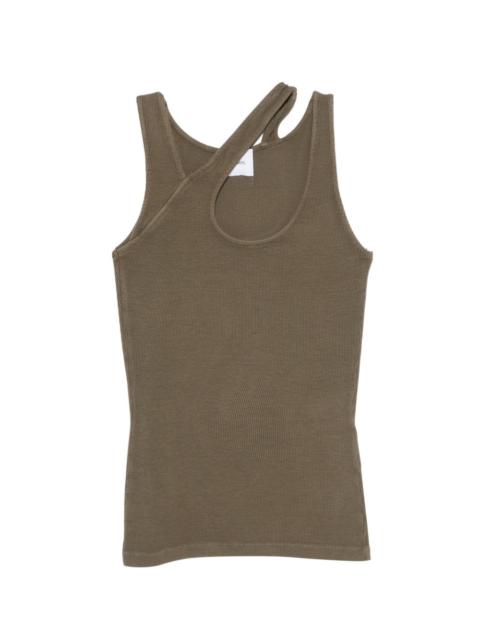 HALFBOY®️ ribbed cut-out tank top
