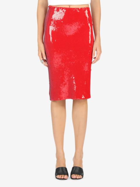 N°21 SEQUIN-EMBELLISHED PENCIL SKIRT