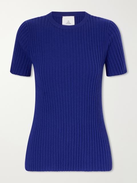 The Elder Statesman Superlight Ellie Ribbed Cashmere Knitted Sweater