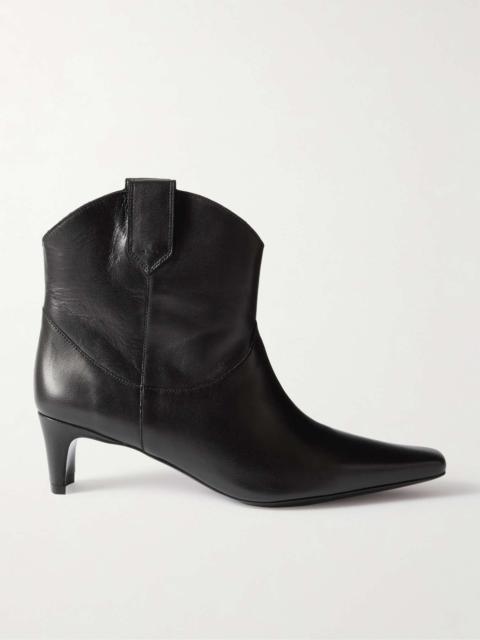 Western Wally leather ankle boots