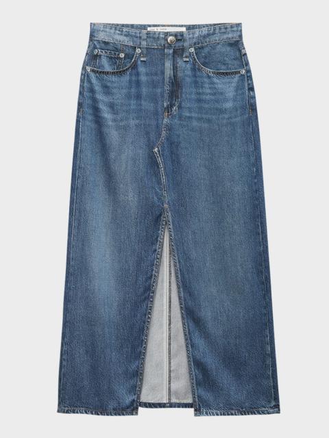 rag & bone Liquid Miramar Clara Midi Skirt