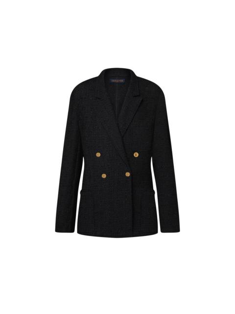 Louis Vuitton Double-Breasted Tweed Blazer