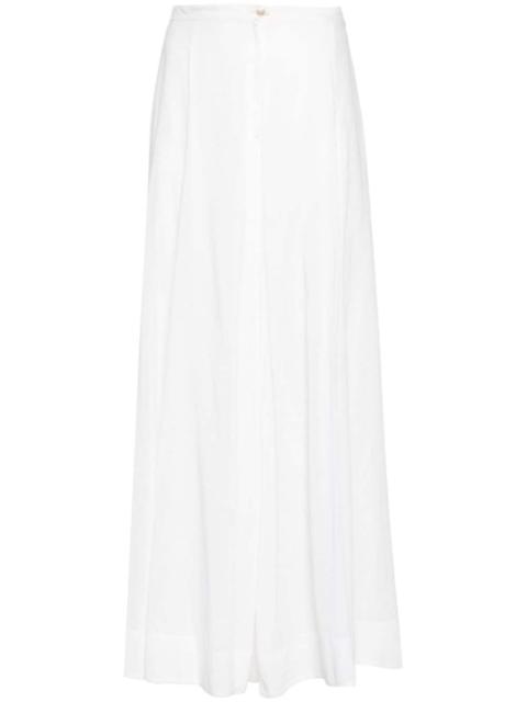 forte_forte wide-leg cotton-blend trousers