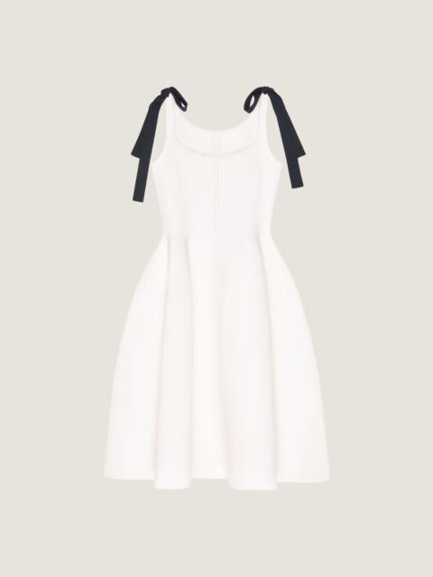 Givenchy MIDI DRESS IN COMPACT KNIT WITH BOWS