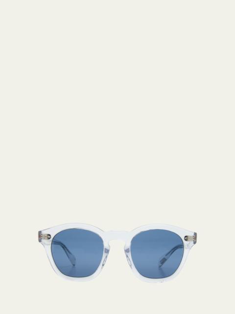 Oliver Peoples Clear Round Acetate Sunglasses