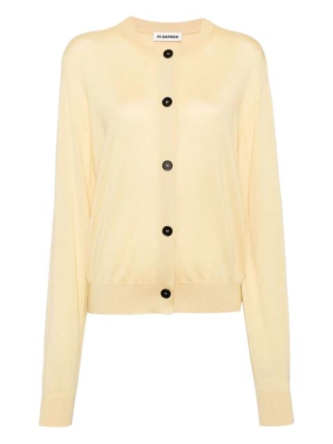 Jil Sander crew-neck button-up cardigan