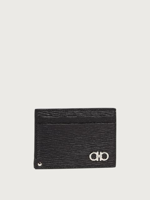 FERRAGAMO Gancini card holder with pull-out ID window