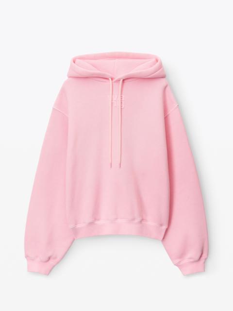 Alexander Wang puff logo hoodie in terry