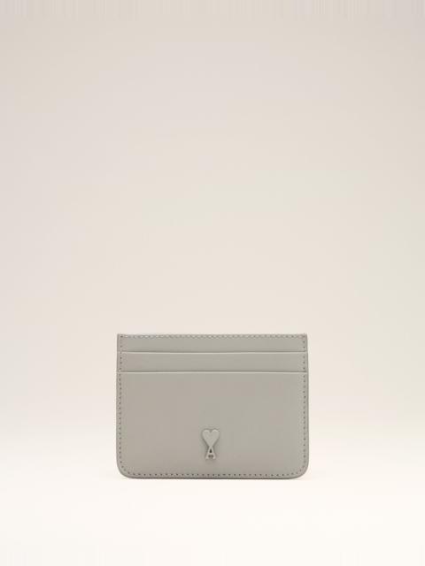 AMI Paris GREY COWHIDE LEATHER AMI DE COEUR CARD HOLDER