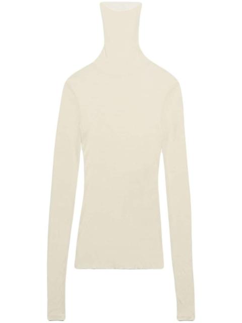 AMI Paris roll-neck ribbed top