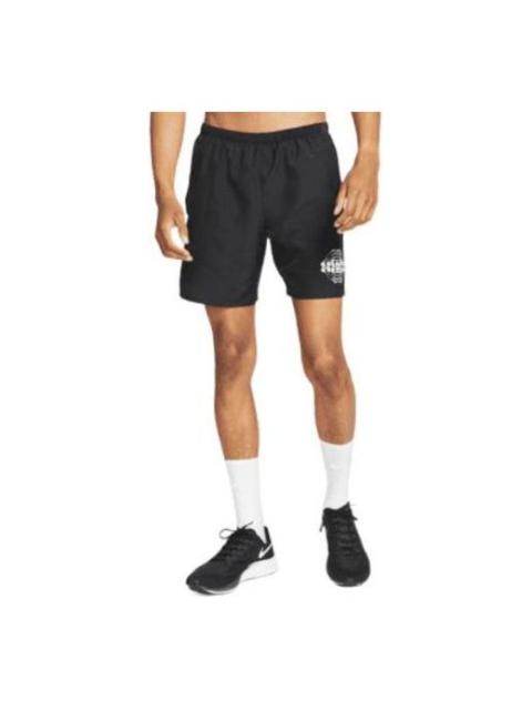 Nike Nike SS22 Dri-FIT Solid Color Quick Dry Breathable Back Pocket Running Shorts Black DM4820-010
