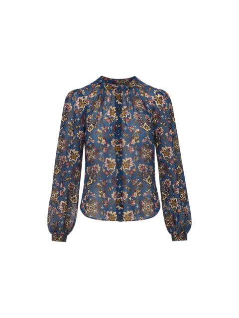 VERONICA BEARD ASHLYNN SILK TOP