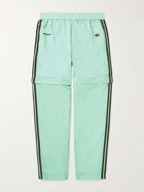 adidas + Wales Bonner Straight-Leg Convertible Striped Shell Sweatpants