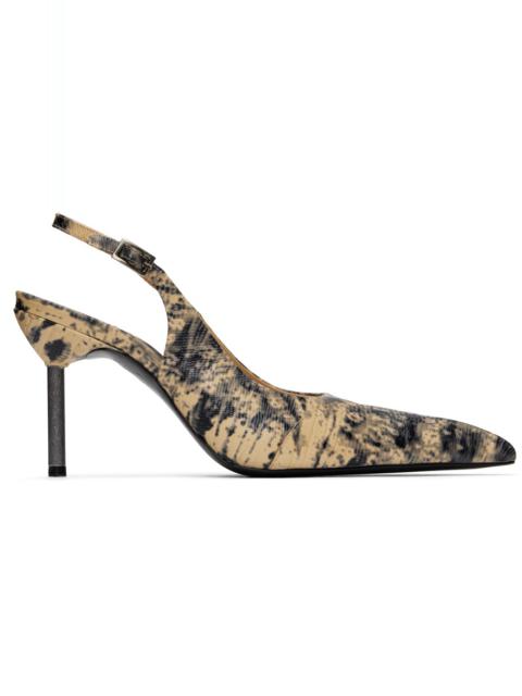 KNWLS Beige & Black Carmine Heels