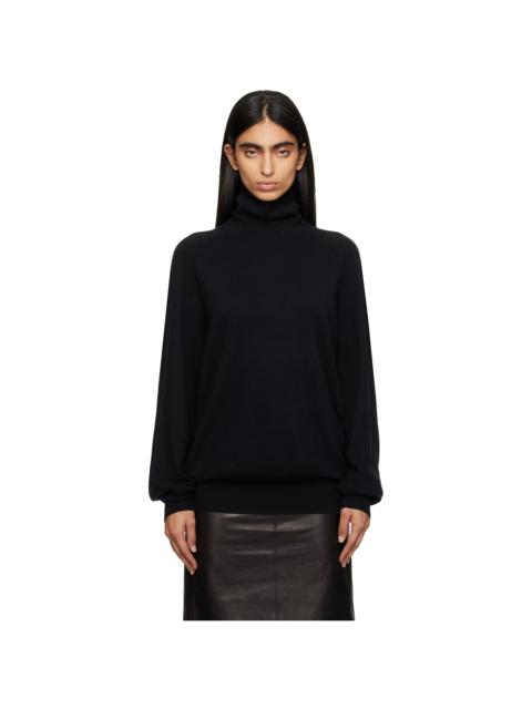 KHAITE Black Percy Turtleneck