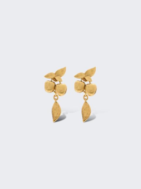 SAINT LAURENT Cherry Earrings Gold