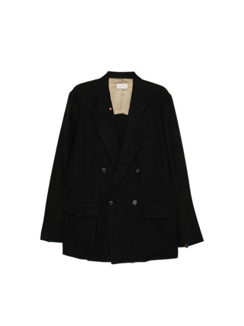 BED J.W. FORD DOUBLE-BREASTED SILK BLAZER