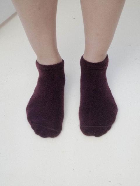 BASERANGE Buckle Ankle Socks - Textured Organic Cotton