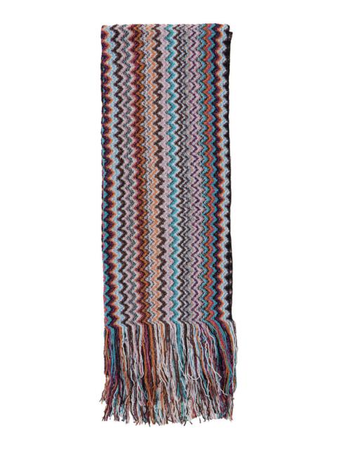 スカーフ MISSONI FW25 SCIARPA 40/45X200+FR DA229 (SC35VMDA229 0001) Missoni Missoni Women Sciarpa 40/45X200+Fr Da229 | luosophy