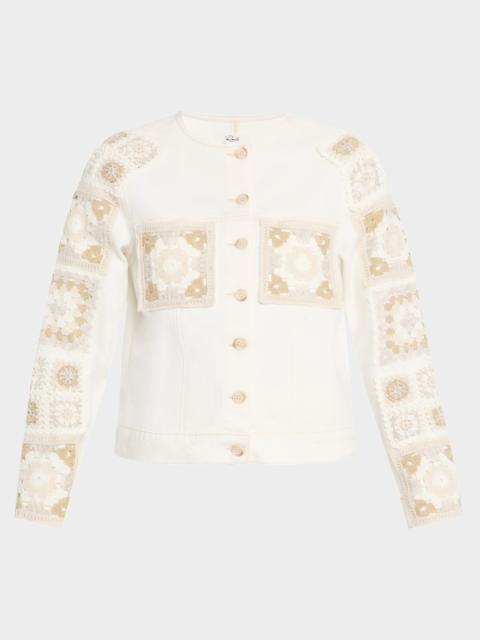 Rails Lido Crochet Denim Jacket