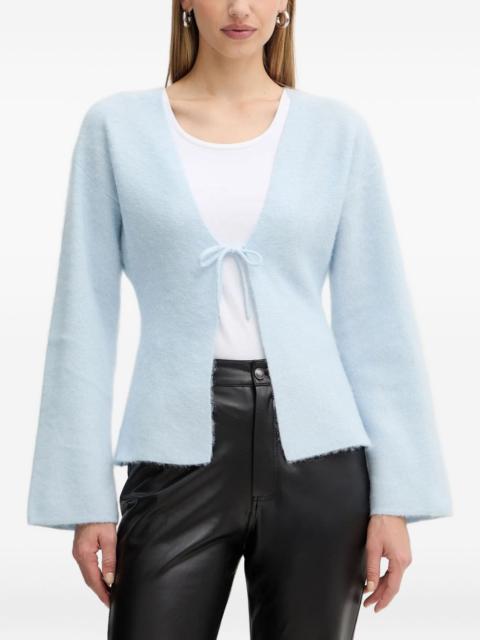 BOSS tie-front flared-sleeves cardigan