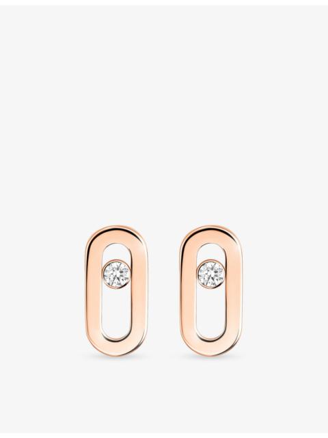 MESSIKA Move Uno 18ct gold and 0.03ct brilliant-cut diamond earrings