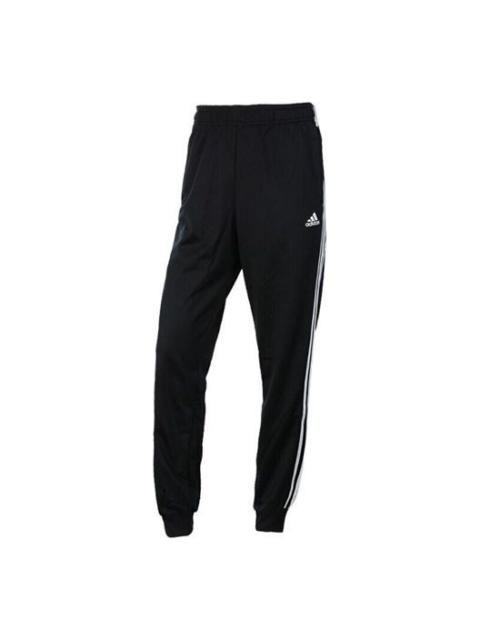 adidas Sports Side Stripes Stylish Knit Long Pants 'Black' BK7396