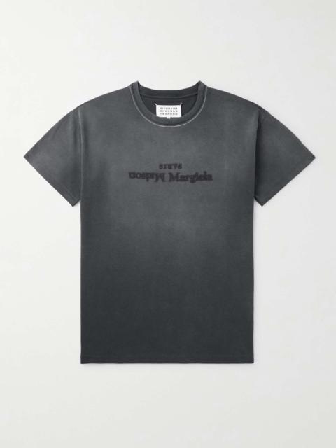 Maison Margiela Logo-Embroidered Cotton-Jersey T-Shirt