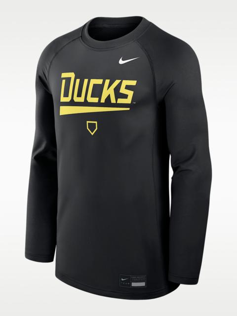 Nike Oregon Dugout Game Time Men's Nike Dri-FIT College Long-Sleeve T-Shirt