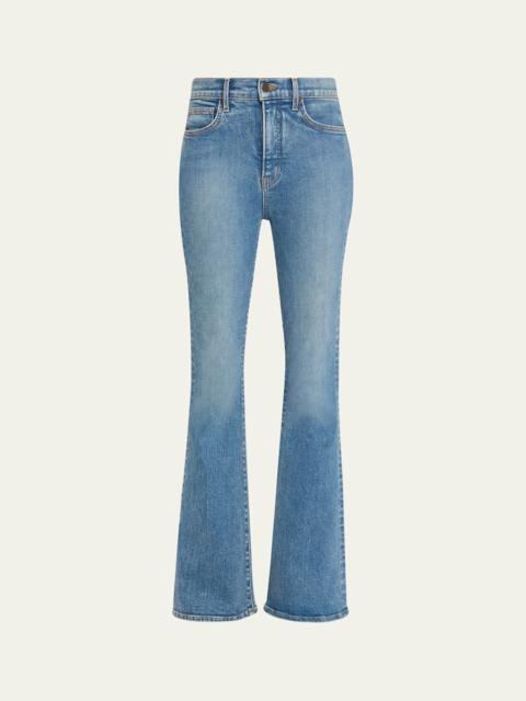 VERONICA BEARD Beverly High-Rise Skinny Flare Loafer Jeans