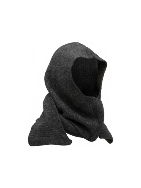 Maison Kitsuné hooded knitted scarf