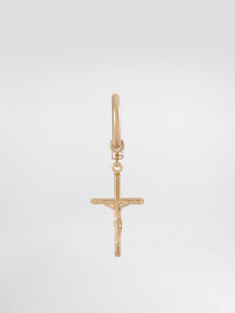 Dolce & Gabbana Single stud earring with “DNA” cross