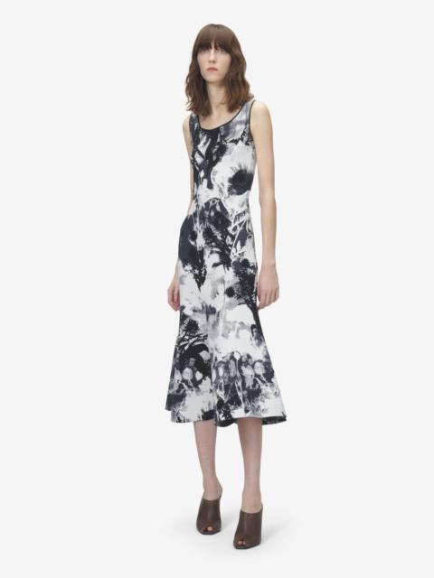 Alexander McQueen Floral Jacquard Midi Dress