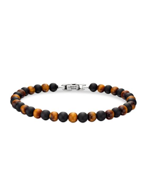 DAVID YURMAN Men's Spiritual Beads Alternating Bracelet in Sterling Silver - Black Onyx