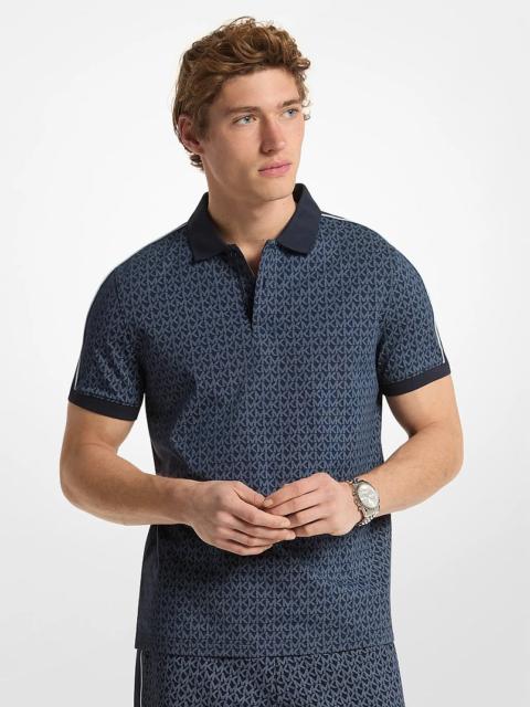 MICHAEL KORS Signature Logo Cotton Polo Shirt