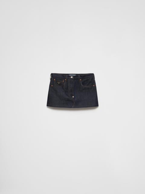 Prada Miniskirt in selvedge denim