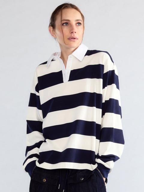 CYNTHIA ROWLEY Ardie Striped Rugby Shirt