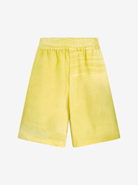 Roberto Cavalli Linen Bermuda Shorts