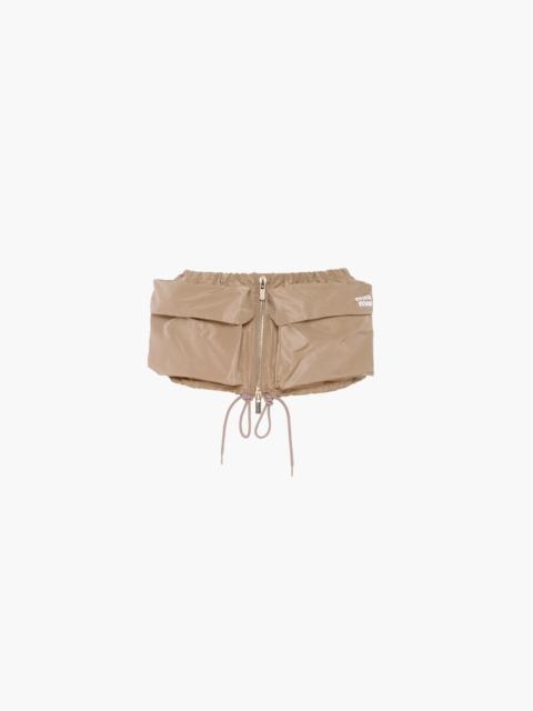 Miu Miu Technical fabric miniskirt