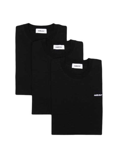Ambush Tap Shoe Blanc cotton T-shirt (pack of three)