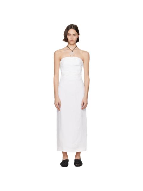 TOVE White Sabella Midi Dress