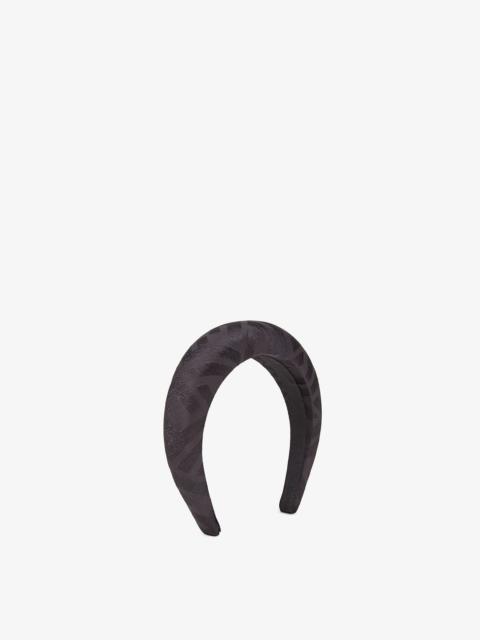 FENDI Black silk headband