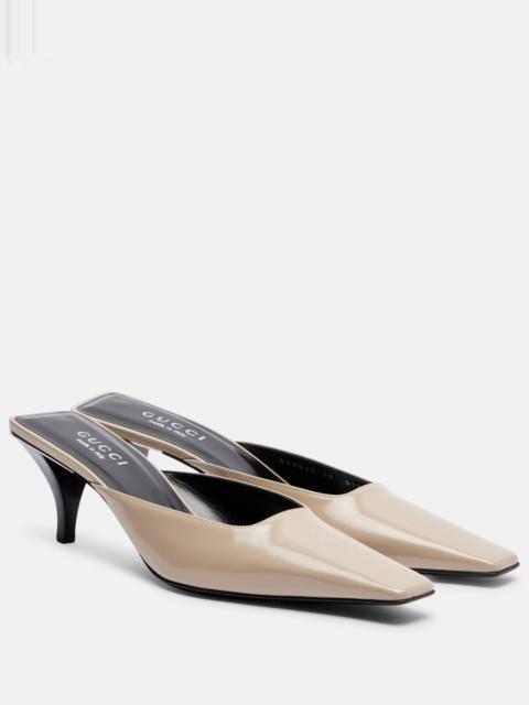 GUCCI Leather mules