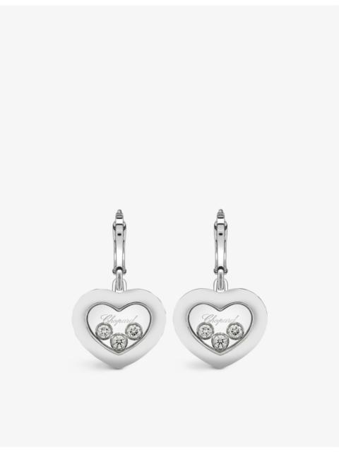 Chopard Happy Diamonds 18ct white-gold and diamond earrings