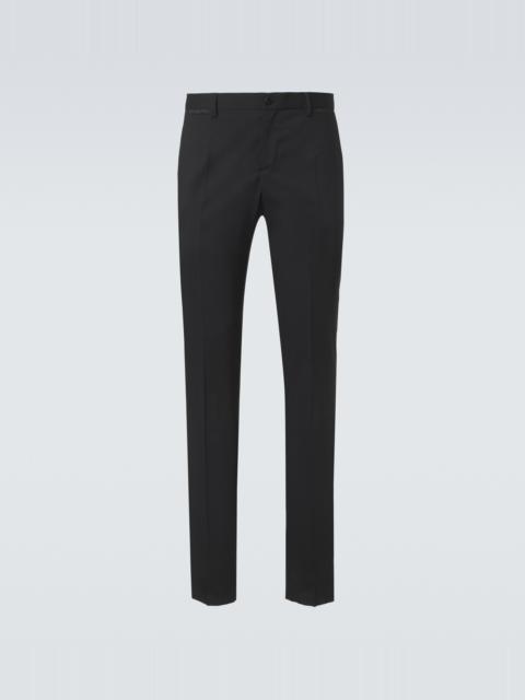 Dolce & Gabbana Wool and silk-blend tuxedo pants